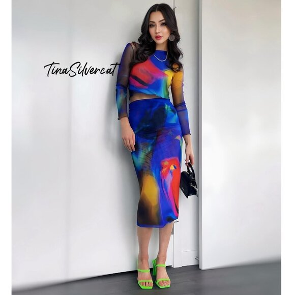 BLOGGER'S FAVE! Zara Set Tulle Skirt And Matching Top NWT - Picture 9 of 16